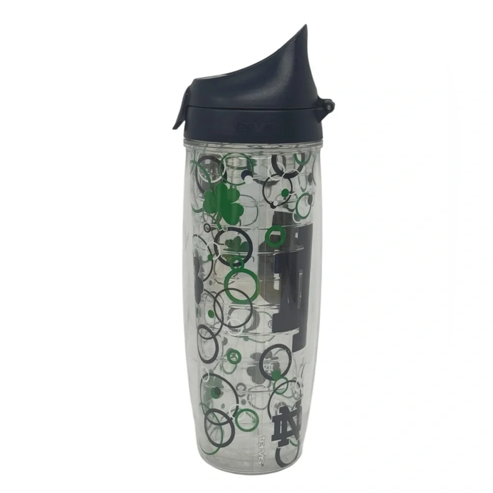 NWOT Tervis 24 oz Notre Dame Fighting Irish Insulated Water Bottle w/Hinged Top